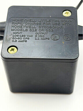 Honeywell Strobonar 312/332 AC/DC Power Adapter 5V Black 2-Pin 11ft